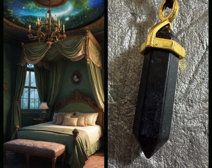 Enchanted Bedroom Astral Realm Portal, PERSONAL astral realm for you AND your companions, Astral Real Estate, Enchanted Necklace