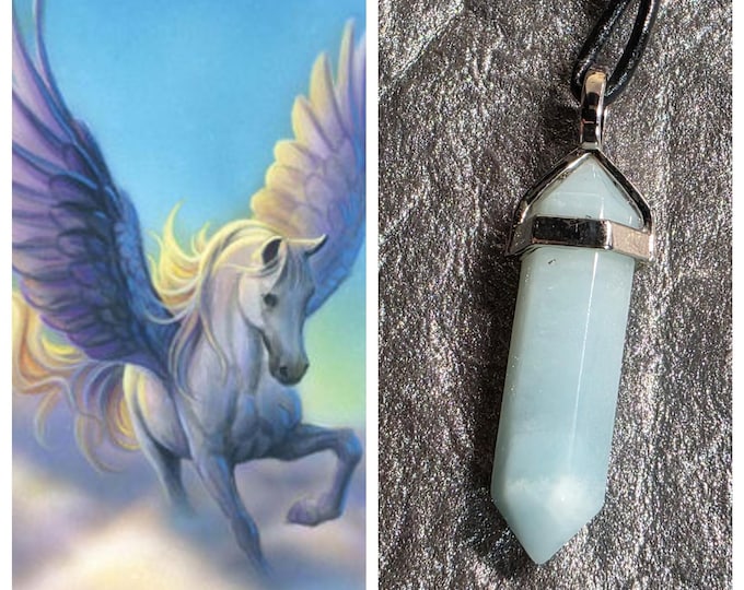 Rainbow Pegasus "Zormo" Spirit Companion, Spirit Vessel Necklace, Tier 1