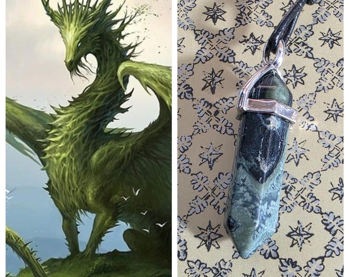 Female Earth Dragon "Zipba" Living Entity Companion, Spirit Vessel Necklace, Tier 1