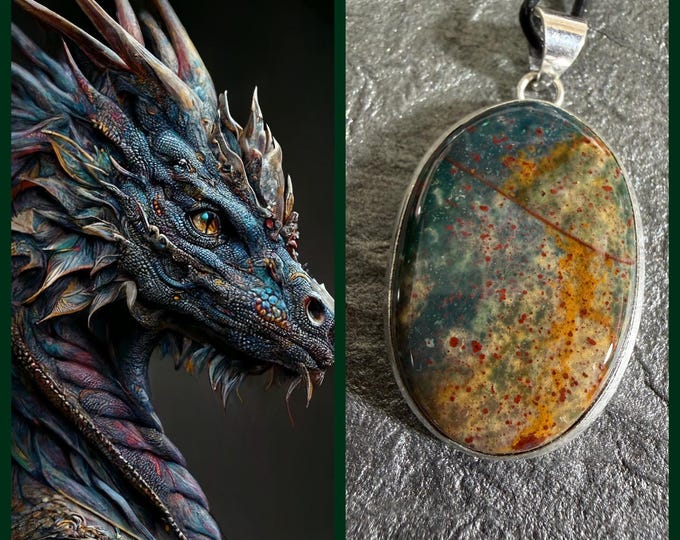 Storm Dragon "Krylok" Living Entity Companion, Spirit Vessel Necklace, Tier 2