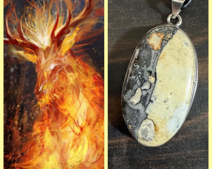 Forest Fire Elemental "Brolorgo" Spirit Companion, Spirit Vessel Necklace, Tier 2