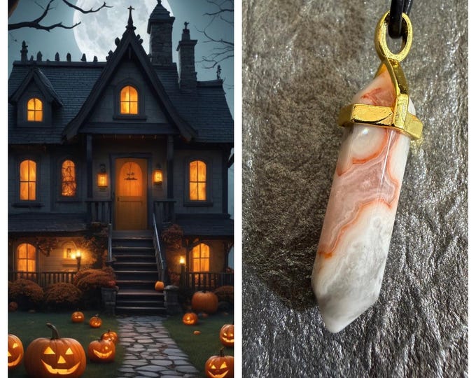 Samhain Witch House Astral Realm Portal, PERSONAL astral realm for you AND your companions, Astral Real Estate, Enchanted Necklace