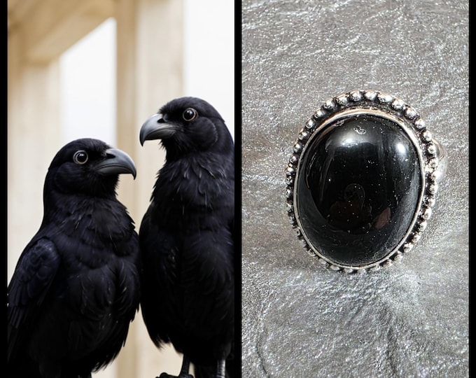 Raven Breeding Pair "Starel & Hara" Spirit Companions, Spirit Vessel Ring, Tier 2