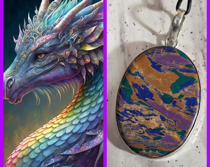 Female Storm Dragon "Amilta" Living Entity Companion, Spirit Vessel Necklace, Tier 2