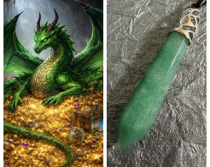 Treasure Trove Wealth Dragon "Yelgro" Living Entity Companion, Spirit Vessel Necklace, Tier 2