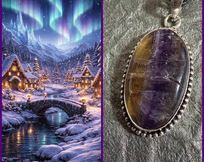 Frozen Village Astral Realm Portal, PERSONAL astral realm for you AND your companions, Enchanted Necklace