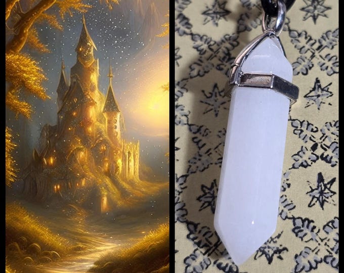 Elf Castle Astral Realm Portal, PERSONAL astral realm for you AND your companions, Enchanted Necklace