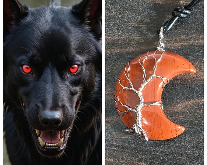 Hellhound Commander Spirit Companion "Stologrel" Spirit Vessel Necklace, Tier 3