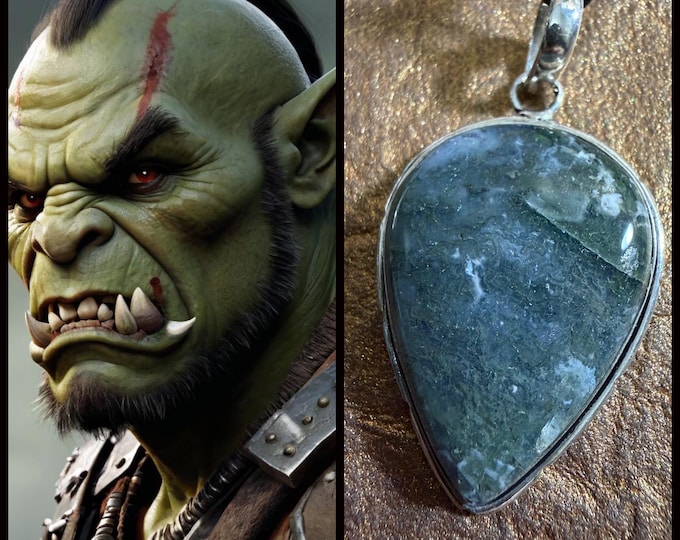 Orc Spirit Companion "Nazruk" Spirit Vessel Necklace, Tier 3