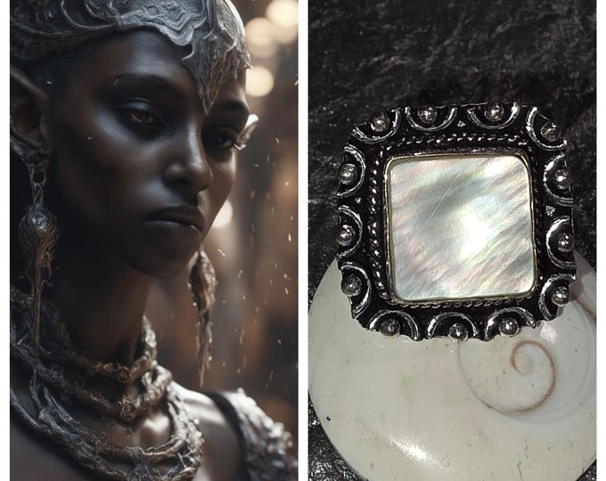 Ethiopian Vampire Queen "Ajani" Spirit Companion, Spirit Vessel Ring, Tier 3