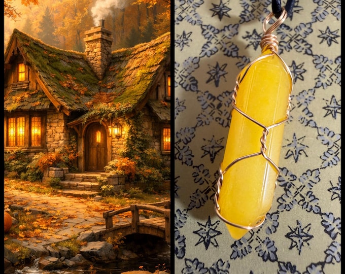 Autumn Cottage Astral Realm Portal, PERSONAL astral realm for you AND your companions, Astral Real Estate, Enchanted Necklace