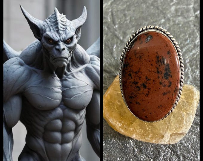 Gargoyle Spirit Companion "Stonlec", Spirit Vessel Ring, Tier 2