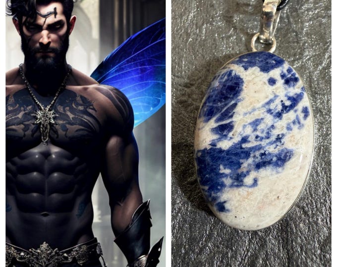 Black Artes Sidhe King "Vozilrec" Living Entity Companion, Spirit Vessel Necklace, Tier 3