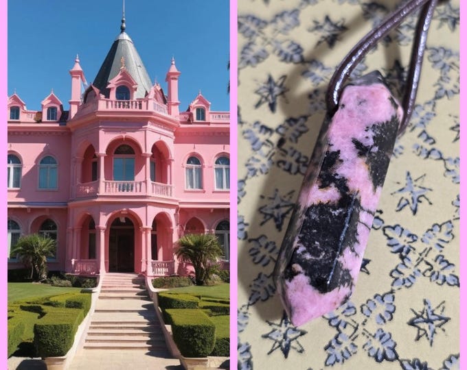 Posh Pink Palace Astral Realm Portal, PERSONAL astral realm for you AND your companions, Enchanted Necklace