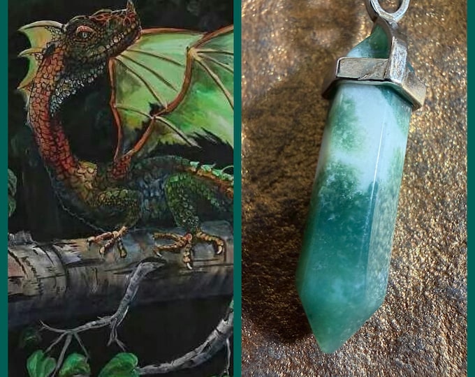 Baby Earth Dragon "Zorko" Living Entity Companion, Spirit Vessel Necklace, Tier 2