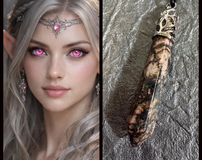 Female Nordic Aurora Elf "Onarla" Living Entity Companion, Spirit Vessel Necklace, Tier 3