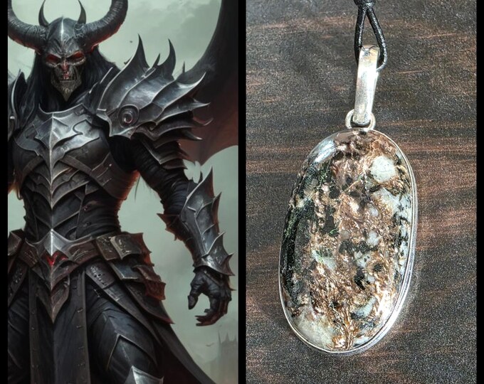 Legion of Belial Demon Commander "Sulvoriec" (coal-vore-ee-eck) Living Entity Companion, Spirit Vessel Necklace, Tier 3