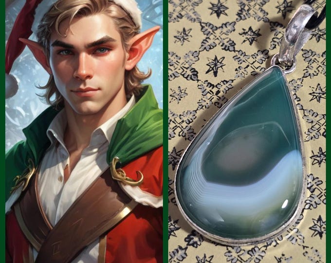 Santa's Elf King "Crolin" Living Entity Companion, Spirit Vessel Necklace, Tier 2