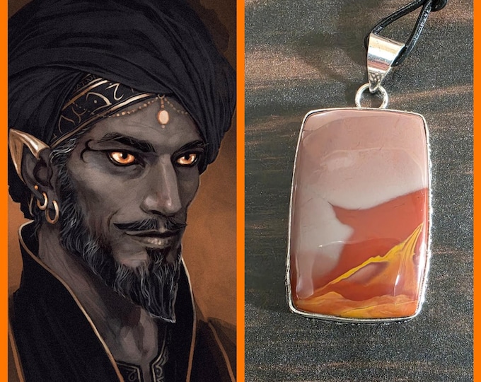 Shaitan Djinn "Zarubbnel" Spirit Companion, Spirit Vessel Necklace, Tier 2