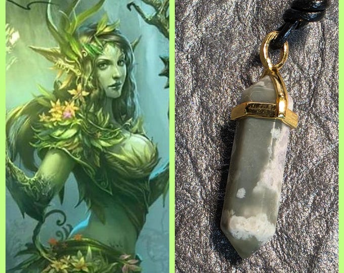 Female Woodland Elf "Savara" Spirit Companion, Spirit Vessel Necklace, Tier 2