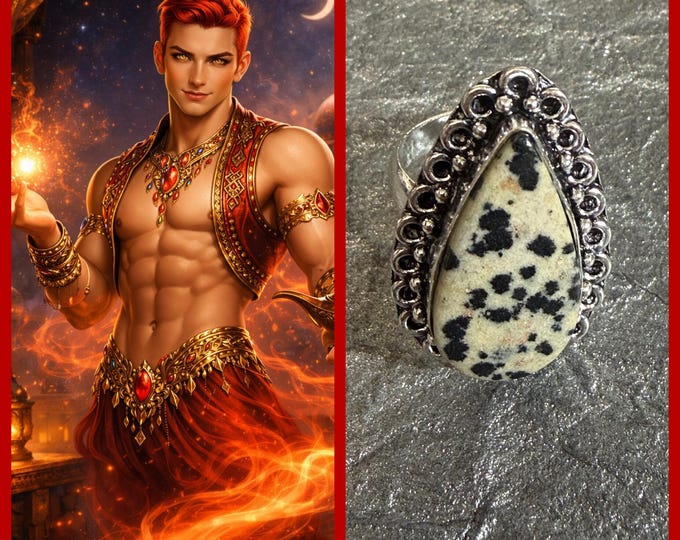 Wish Granting Djinn "Dulnebbral" Living Entity Companion, Spirit Vessel Ring, Tier 3