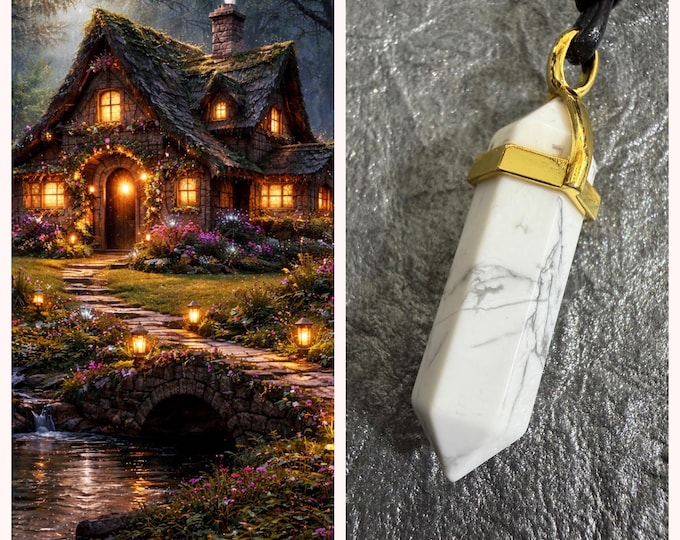 Forest Cottage Astral Realm Portal, PERSONAL astral realm for you AND your companions, Enchanted Necklace