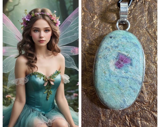 Dew Drop Fairy "Relta" Living Entity Companion, Spirit Vessel Necklace, Tier 1
