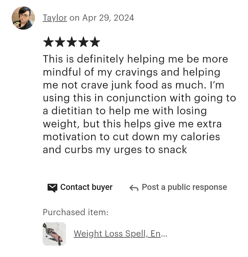 Weight Loss Spell, Enchanted Necklace, BESTSELLER Etsy