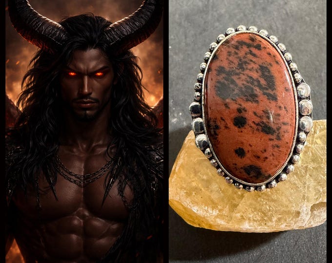 Fallen Angel Incubus Hybrid "Kydreloc" (kye-dreh-lock) Living Entity Companion, Spirit Vessel Ring, Tier 3