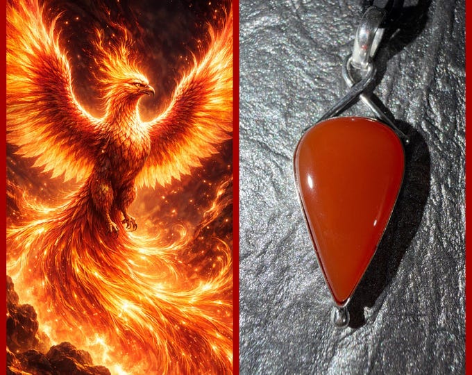 Phoenix "Fluriec" (floo-ree-eck) Spirit Companion, Spirit Vessel Necklace, Tier 2