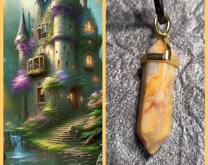 Woodland Castle Astral Realm Portal, PERSONAL astral realm for you AND your companions, Astral Real Estate, Enchanted Necklace