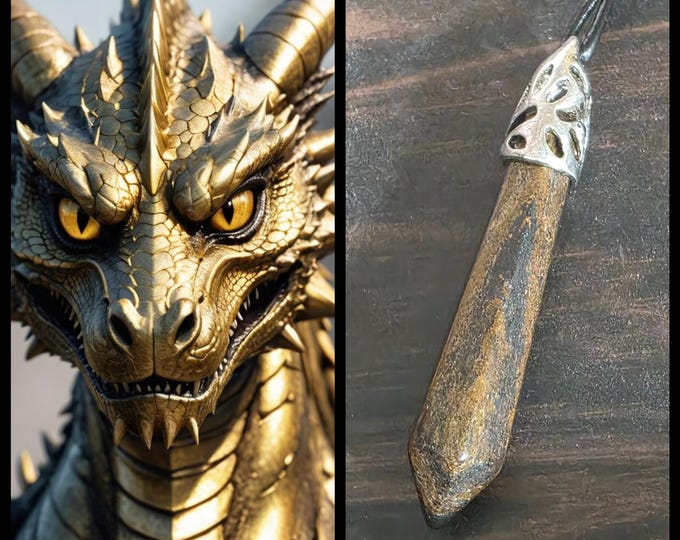DCC EXCLUSIVE Gold Weaver Dragon "Kronorgo" Living Entity Companion, Spirit Vessel Necklace, Tier 3