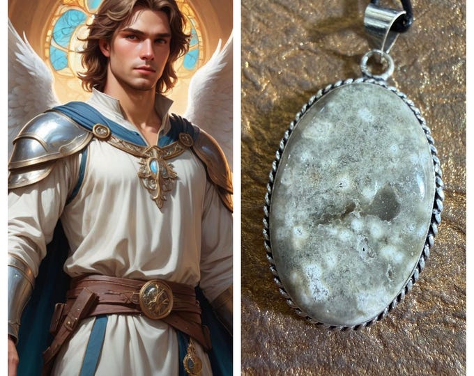 Cherubim Throne Angel "Darsilno" Living Entity Companion, Spirit Vessel Necklace, Tier 2