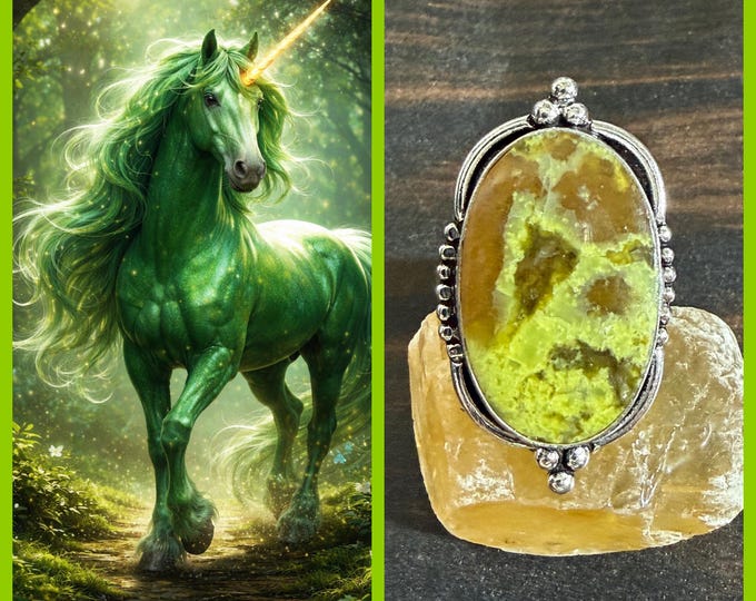 Earth Elemental Unicorn "Eremare" Spirit Companion, Spirit Vessel Ring, Tier 2