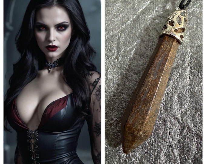 Female Bulgarian Platnik Vampire "Menria" Spirit Companion, Spirit Vessel Necklace, Tier 3