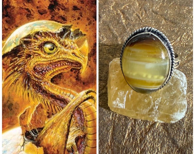 Baby Sun Dragon "Senrivor" Living Entity Companion, Spirit Vessel Ring, Tier 2