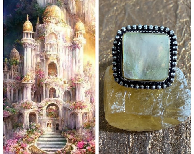 Floral Castle Astral Realm Portal, PERSONAL astral realm for you AND your companions, Astral Real Estate, Enchanted Ring