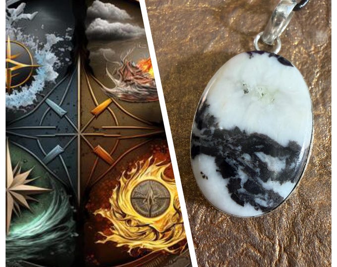 Elemental Balancing Talisman, Balance the 4 elements within you, Enchanted Necklace, BESTSELLER 40+ sold