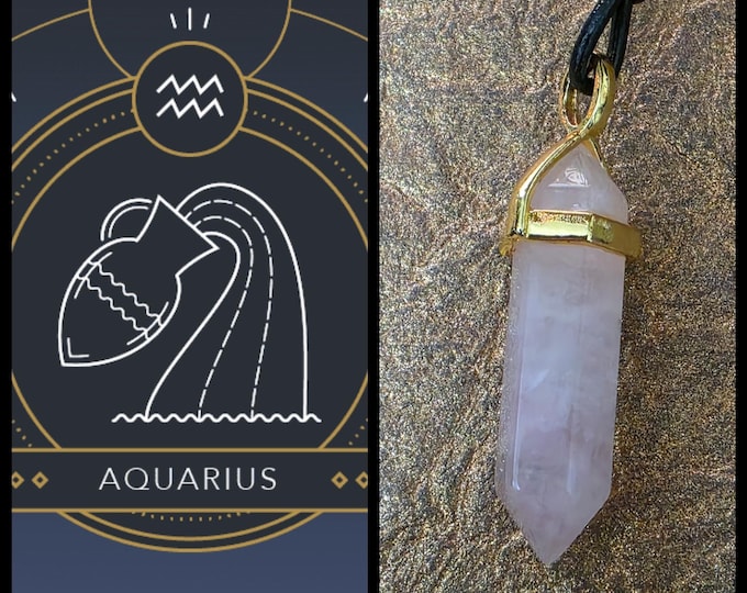 Aquarius Balancing Talisman, Zodiac Balancing, Enchanted Necklace