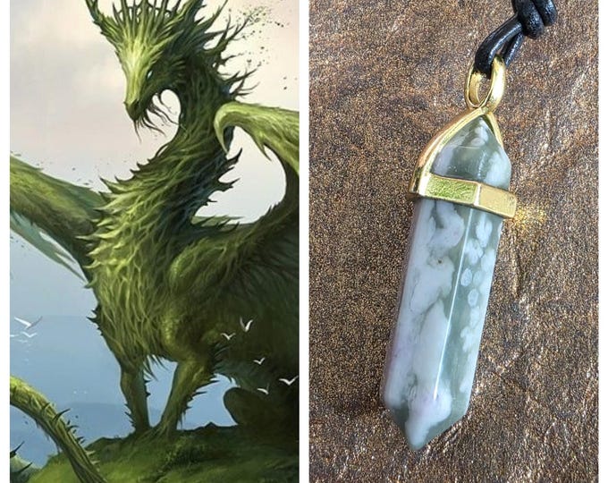 Female Earth Dragon "Zelga" Living Entity Companion, Spirit Vessel Necklace, Tier 1