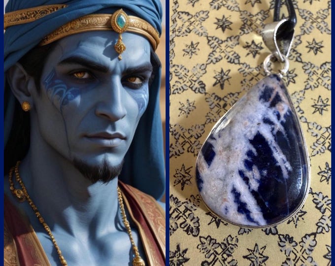 Wish Granting Djinn "Tralorbbel" Living Entity Companion, Spirit Vessel Pendant, Tier 3