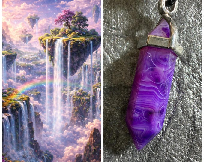 Floating Fairy Islands Realm Portal, PERSONAL astral realm for you AND your companions, Astral Real Estate, Enchanted Necklace