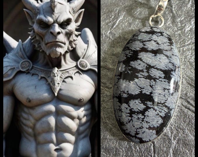 Gargoyle King Spirit Companion "Grenzarvor", Spirit Vessel Necklace, Tier 3
