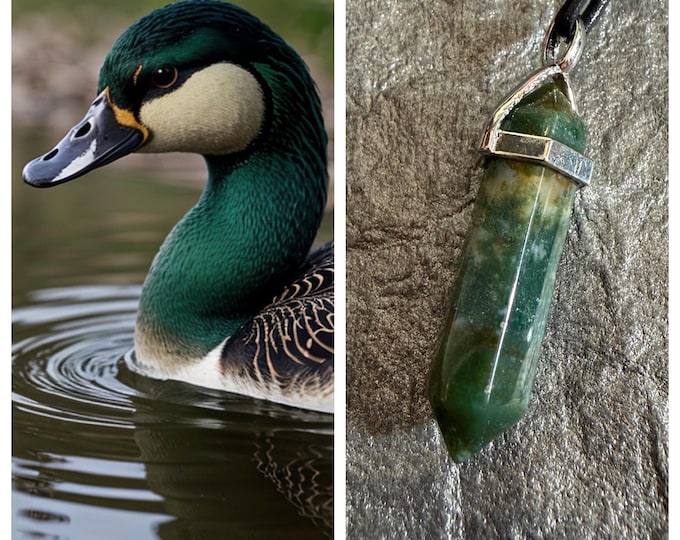 Mallard Duck "Bonlo" Spirit Guide Companion, Spirit Vessel Necklace, Tier 1
