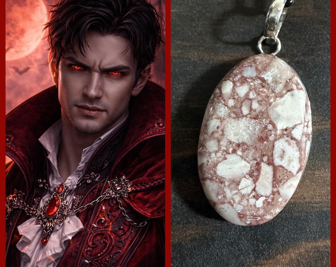 Romantic Strigoi Vampire King Spirit Companion "Radu" Spirit Vessel Necklace, Tier 3