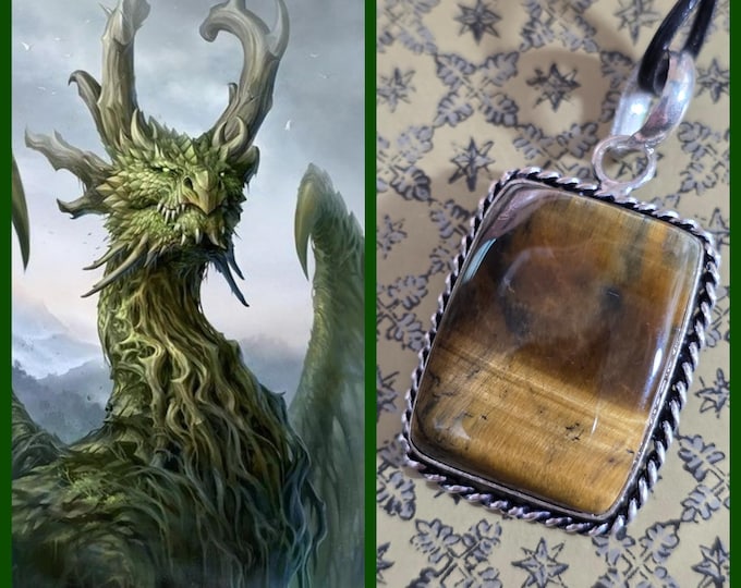 Earth Dragon "Troglo" Living Entity Companion, Spirit Vessel Necklace, Tier 1
