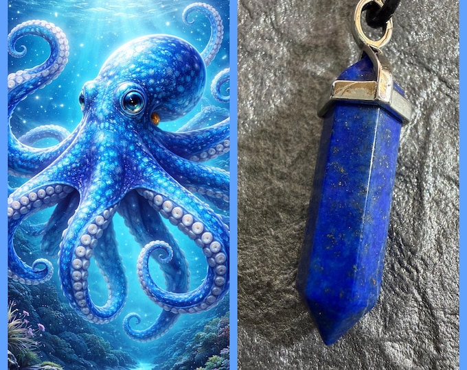 Octopus "Porren" Spirit Companion, Spirit Vessel Necklace, Tier 1