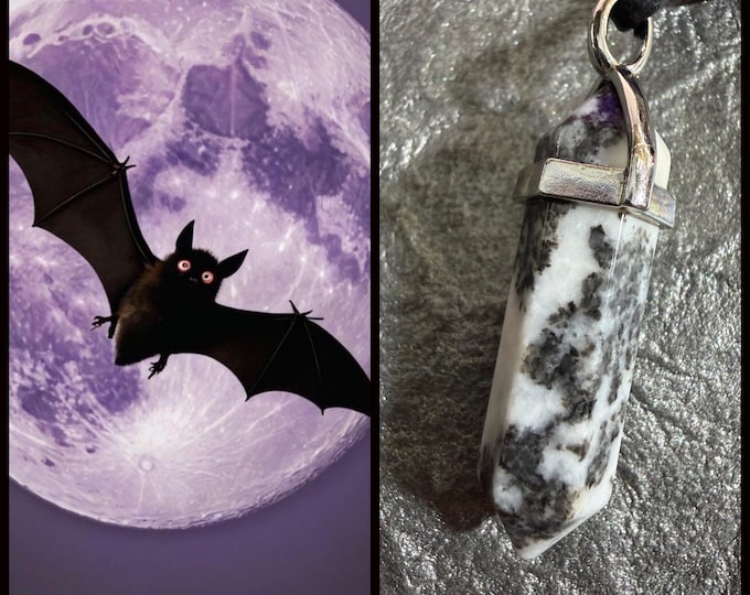 Graveyard Bat "Zelpo" Spirit Companion, Spirit Vessel Necklace, Tier 2