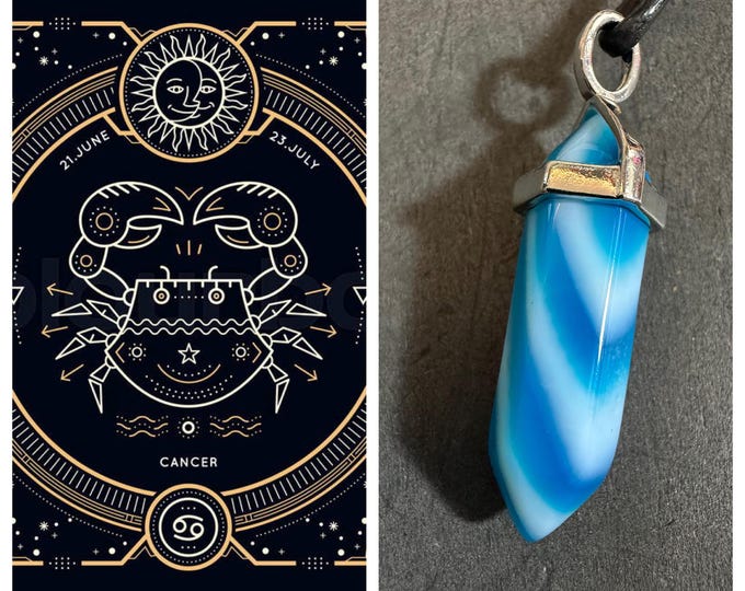 Cancer Balancing Talisman, Zodiac Balancing, Enchanted Necklace