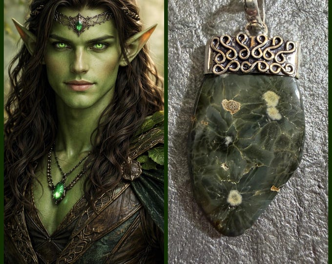 Woodland Elf "Mugren" Spirit Companion, Spirit Vessel Necklace, Tier 2